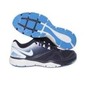 Nike Mens Size 11.5 Dual Fusion Athletic Sneakers Blue Ombre Running Workout Gym